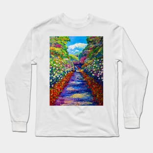 The old garden. Blooming alley Long Sleeve T-Shirt